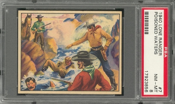 1940 R83 Gum, Inc. "Lone Ranger" #7 "Poisoned Waters" – PSA NM-MT 8